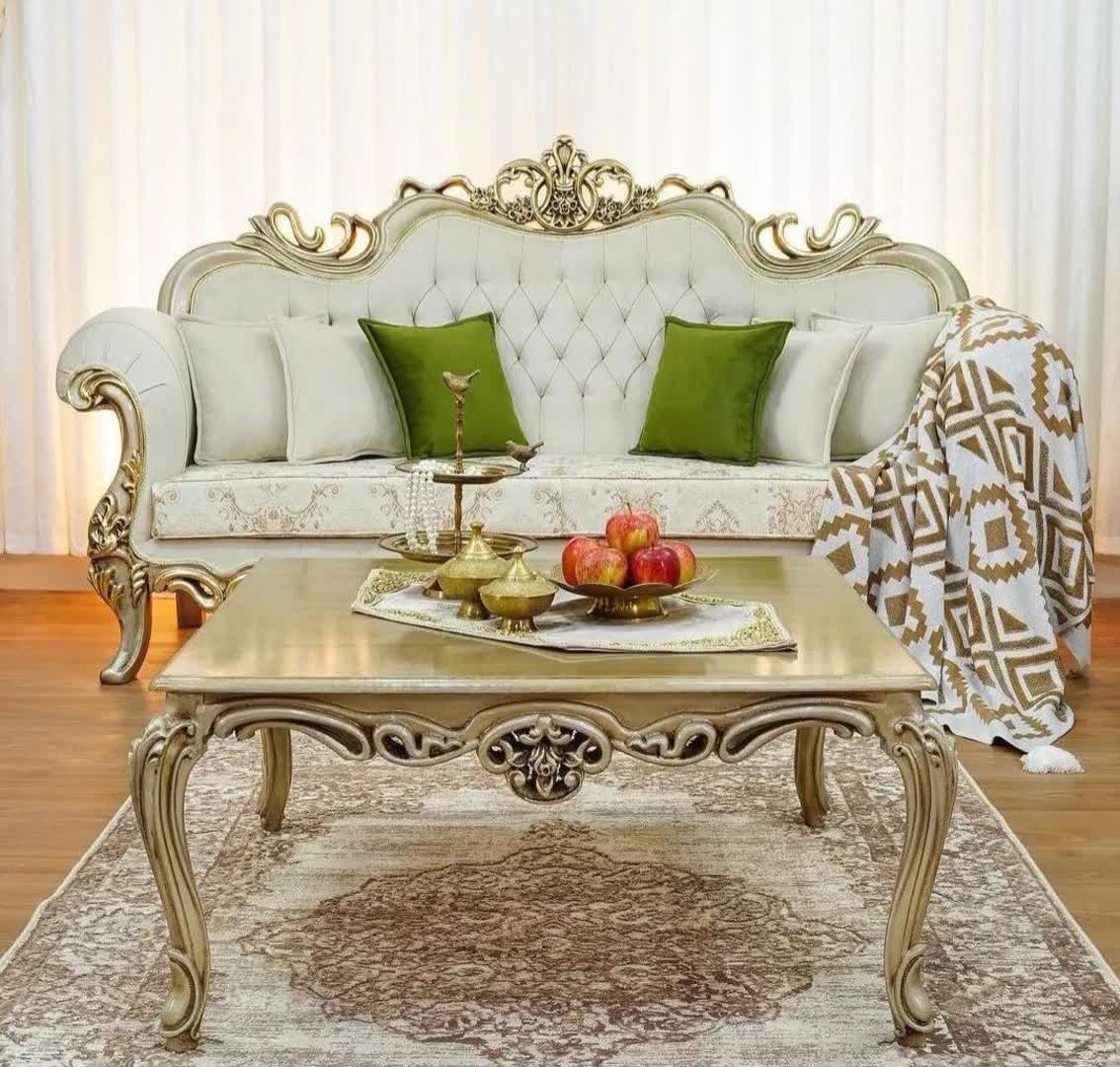 میزعسلی سلطنتی تمام چوب مدل افسون